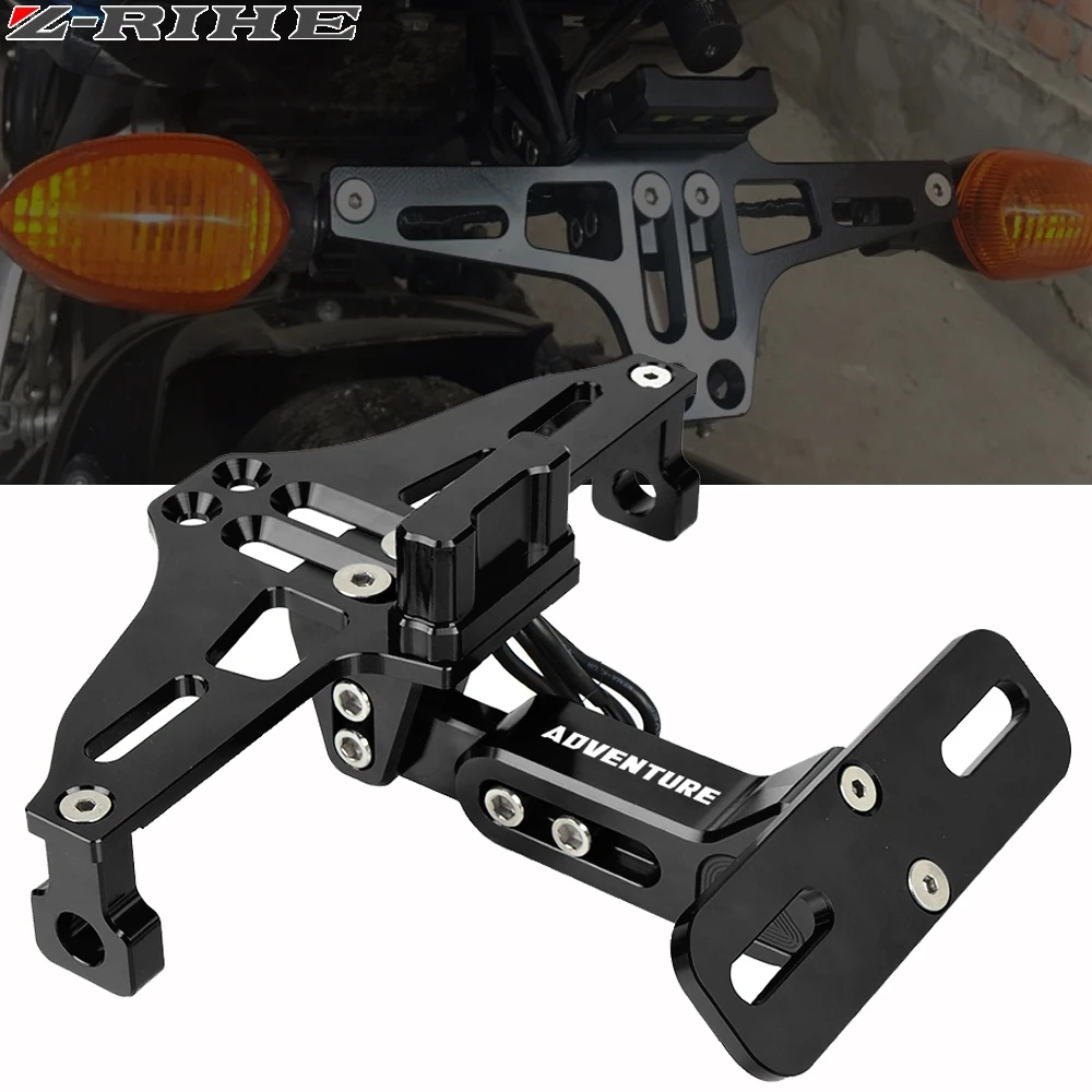 

CNC Motorcycle LED License Plate Holder Support Plaque Moto Bracket Frame For BMW R1250GS Adventure R 1200 GS LC R1200GS Adv