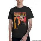 Юмор Роберт Паттинсон, стоящий мем, мужские повседневные топы, футболка с коротким рукавом, забавный подарок Роба