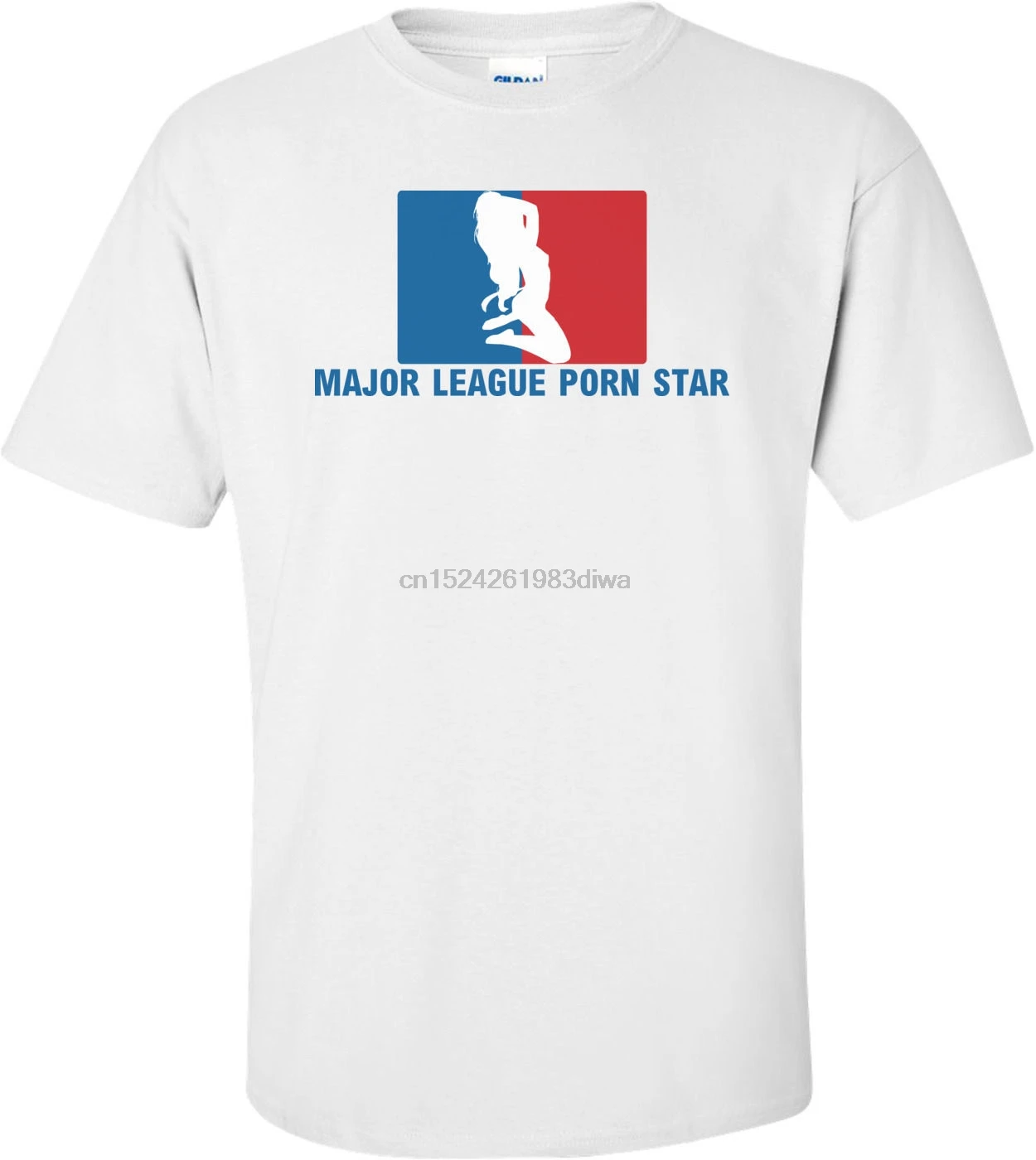 Футболка с порнозвездой Главной лиги |