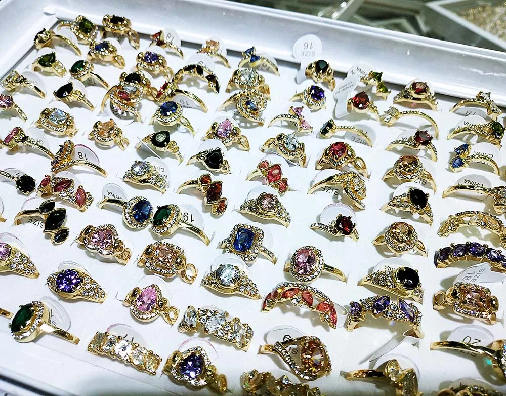 10 шт. модные Австрийские кубические циркониевые стразы белого золота P