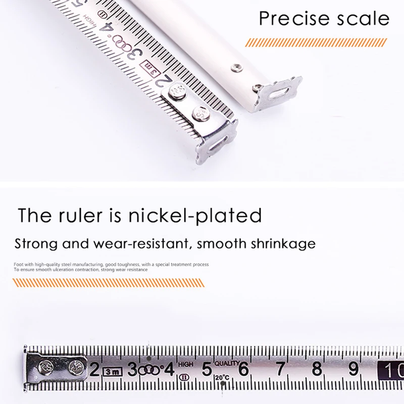 Нержавеющая сталь оболочки стальной три круга рулетка TapeMetal оболочка-рулетка