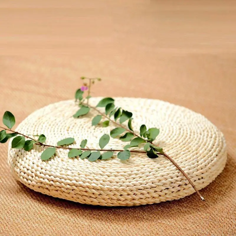 Коврик для йоги 40 см футон медитация подушка утолщение йога круг кукурузная