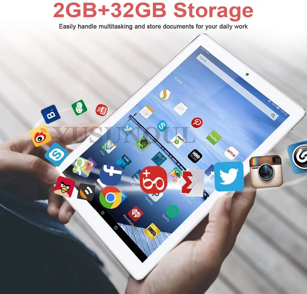 10 дюймовый планшет на Android 9 0 две SIM карты 3g вызовы 32 Гб ПЗУ Wi Fi Bluetooth 1280x800 IPS 2.5D