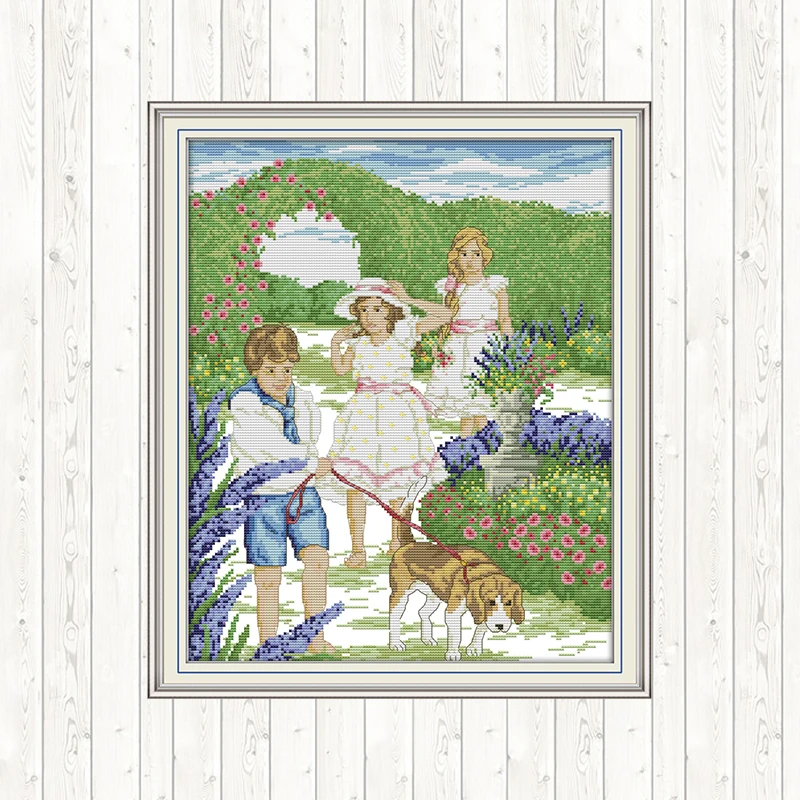 Набор для вышивания своими руками набор рукоделия принт холст настенный