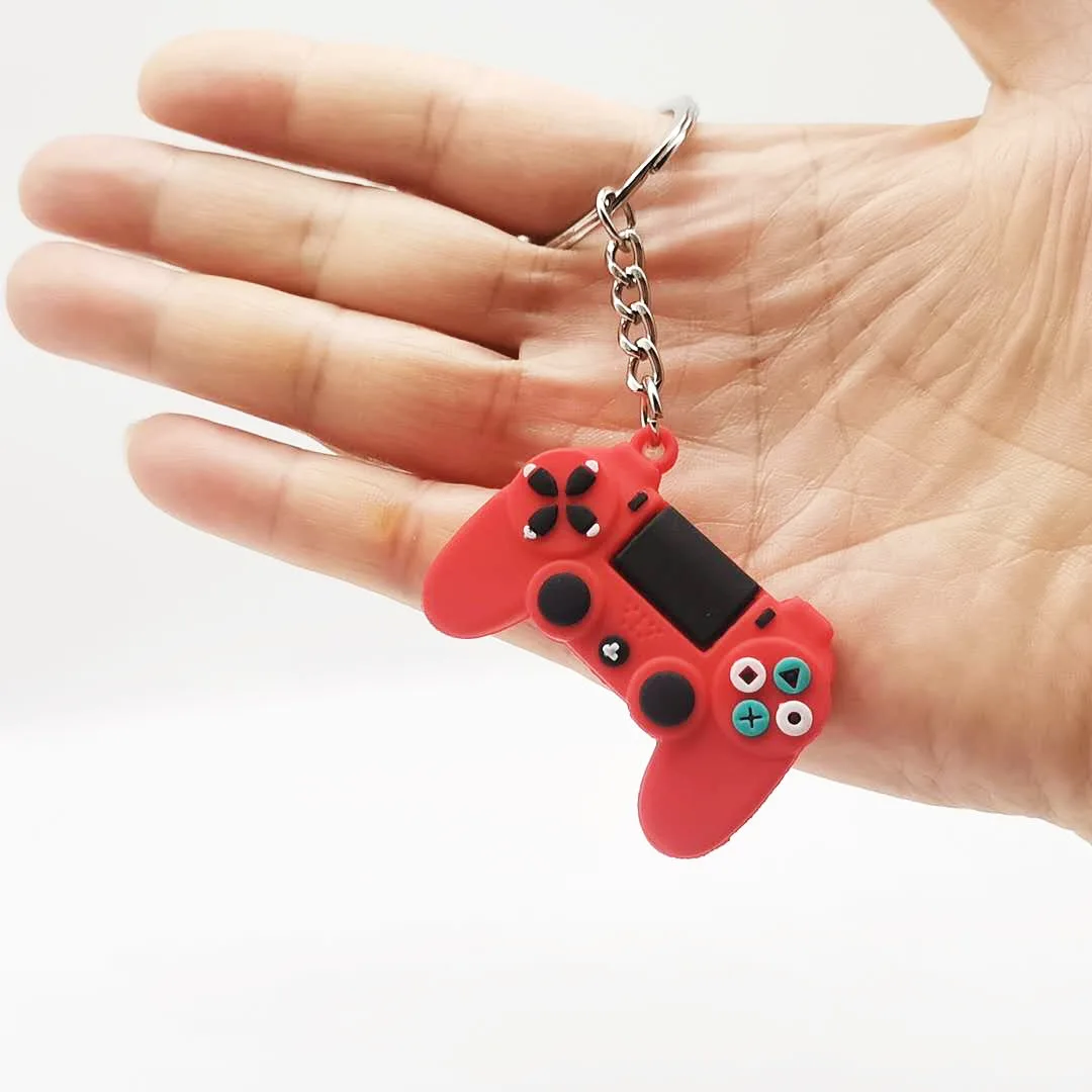 

Hot Popular Sale Simple Video Game Handle Keychain Couple Joystick Machine Keyring for BoyGift Key Holder Trinket Wholesale