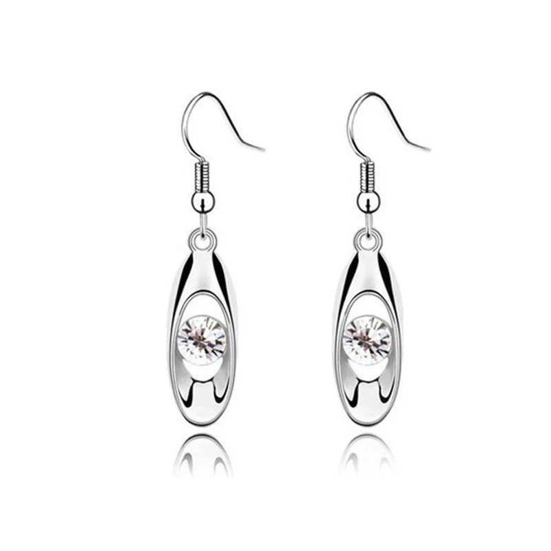 1 пара модные элегантные круглые серьги с кристаллами подвеска для пирсинга