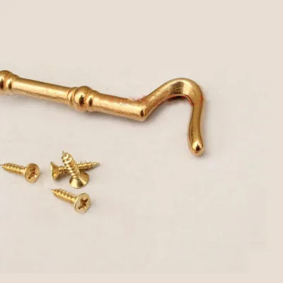 Прочная латунная Античная бамбуковая ветрозащитная защелка с петлей для