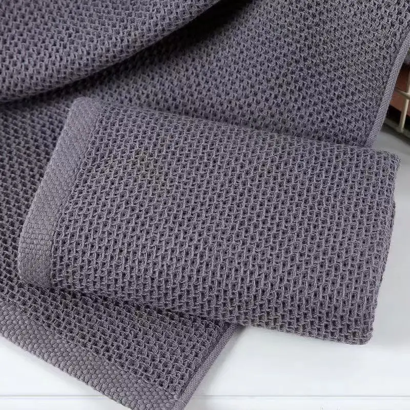

4PC 100% Cotton Hand Towels for Adults Plaid Hand Towel Face Care Magic Bathroom Sport Waffle Towel 35x35cm
