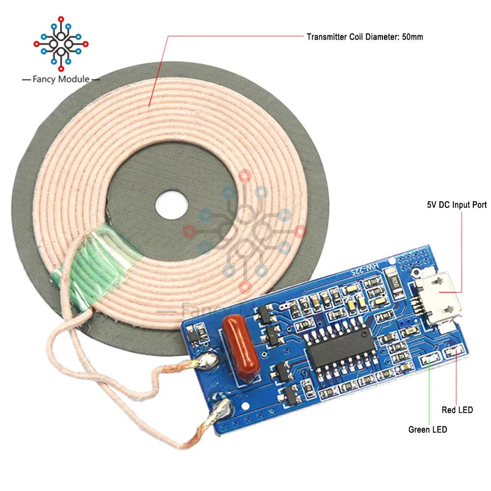 Модуль передатчика беспроводного зарядного устройства для быстрой зарядки