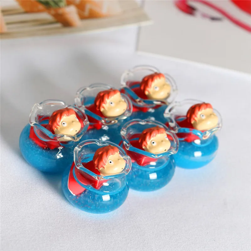 Золотая рыбка принцесса понё на скале магните холодильника креативное микро