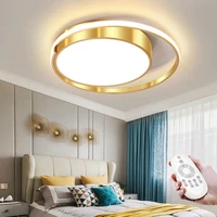 round modern led ceiling lightsgold chandeliernordicindoor decor lightfor living room bedroom study balcony home