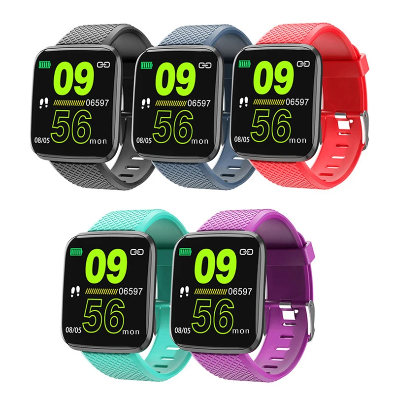 Fashion Newest Smart Watch Colour Large Screen Heart Rate Monitoring Multi-function Sport Bracelet D13 Ultra Thin | Электроника
