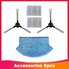 Набор боковая щетка и HEPA фильтр и моющиеся СС Замена тряпки для Midea VCR15 VCR16 Запчасти для роботизированного пылесоса аксессуары