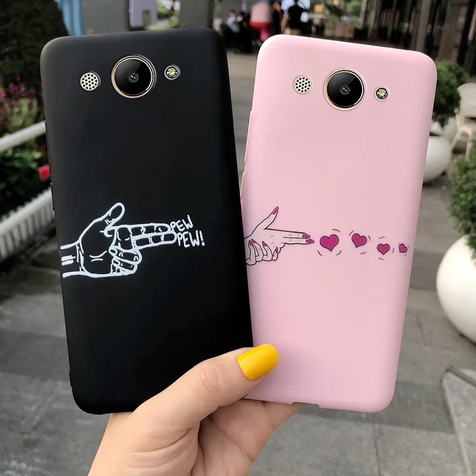 Чехол для Huawei Y3 2017 чехол мягкий силиконовый Y 3 2018 с рисунком в виде конфет и других