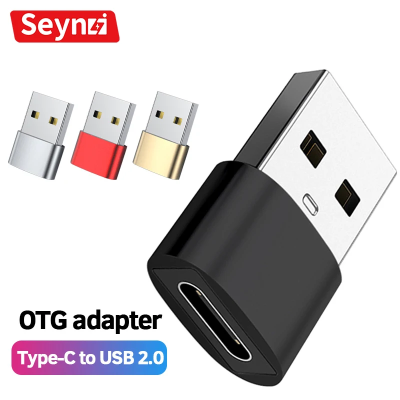 

SEYNLI Type A USB 2.0 Male to Type C Female Converter USB Type-C Adapter for Laptop Macbook iPhone Samsung Earphone USB Adapter