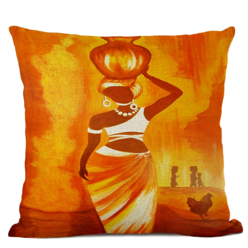 Африканский Подушка с изображением женщины крышка Дамский чехол для телефона