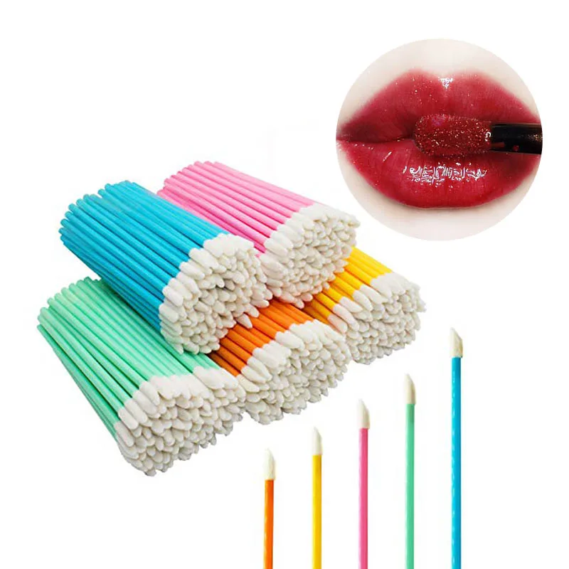 

1000Pcs Disposable Lip Brushes Make Up Brush Lipstick Lip Gloss Wands Applicator Tool Makeup Brush Applicators Beauty Tool