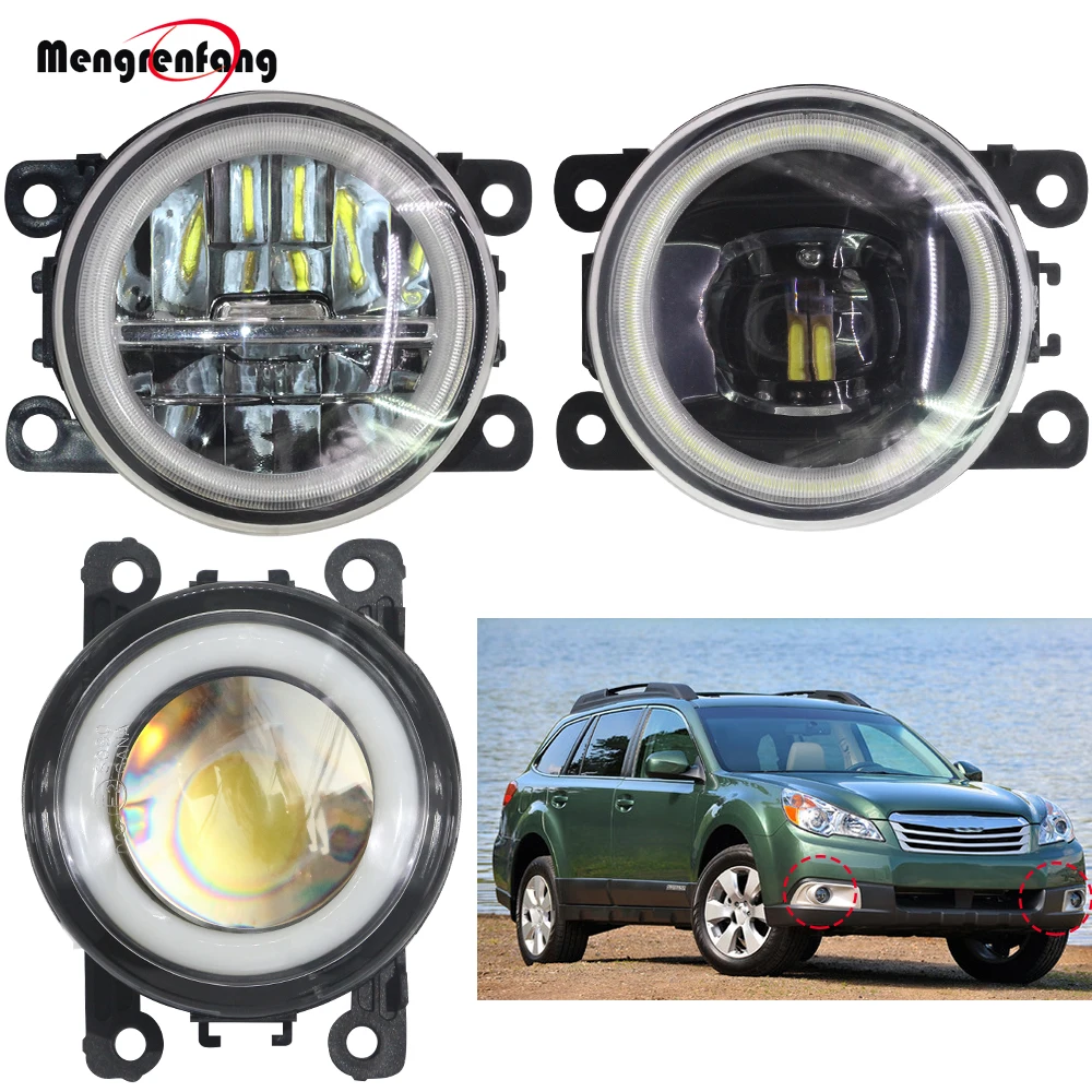 

2 Pieces Car Fog light H11 LED Angel Eye Daytime Running Lamp DRL 4000LM 12V For Subaru Outback 2010 2011 2012