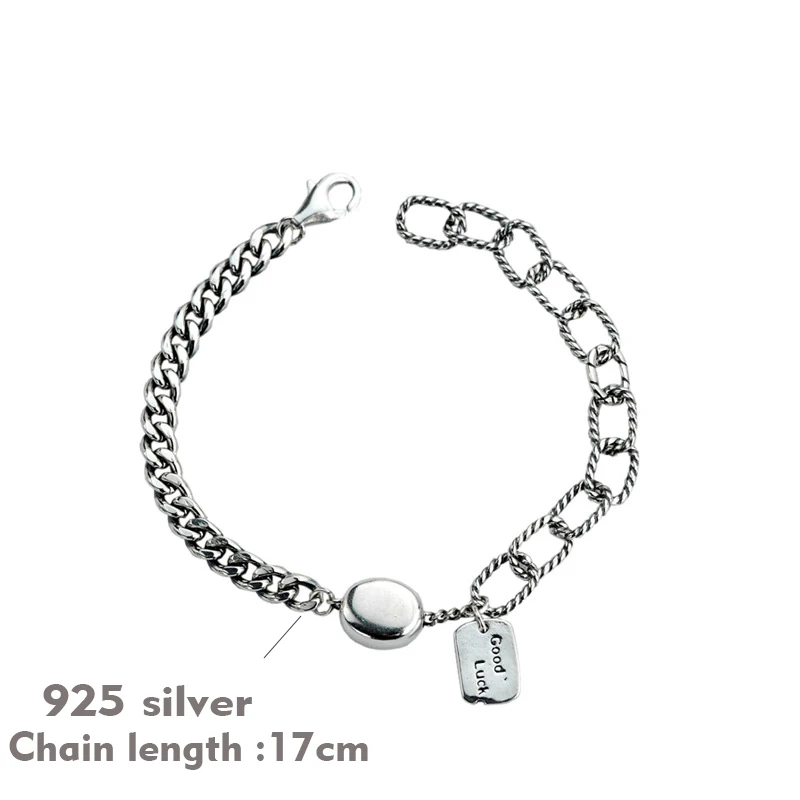 Браслеты цепочки на заказ браслеты из 100% стерлингового серебра 925