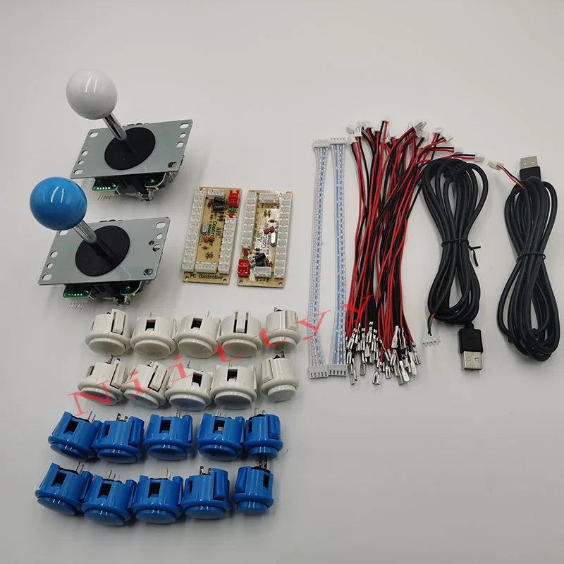 

Arcade Joystick DIY Kit SANWA buttons Zero Delay USB Board Game Controller Joystick Encoder To PC / Raspberry Pi games machine