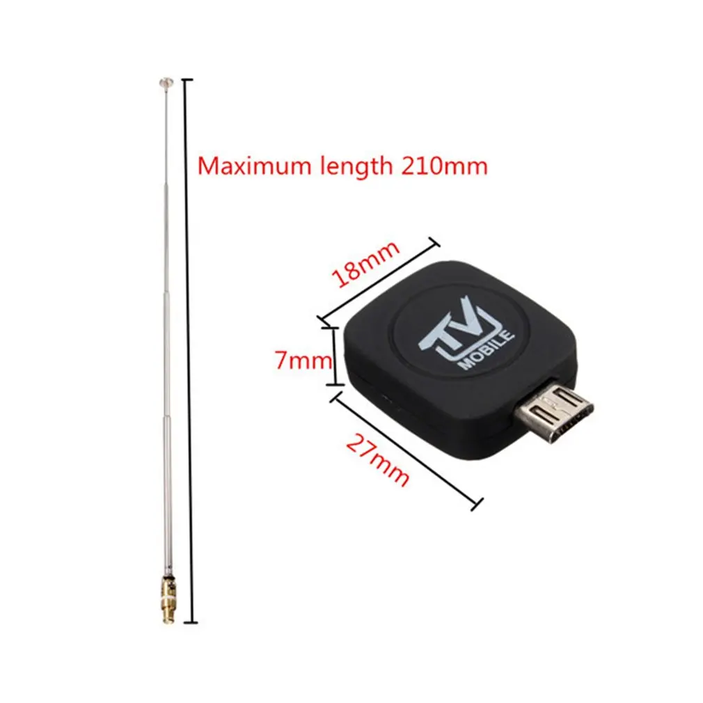 Мини Micro USB DVB T ISDB цифровой мобильный ТВ тюнер приемник для Android смартфона ПК