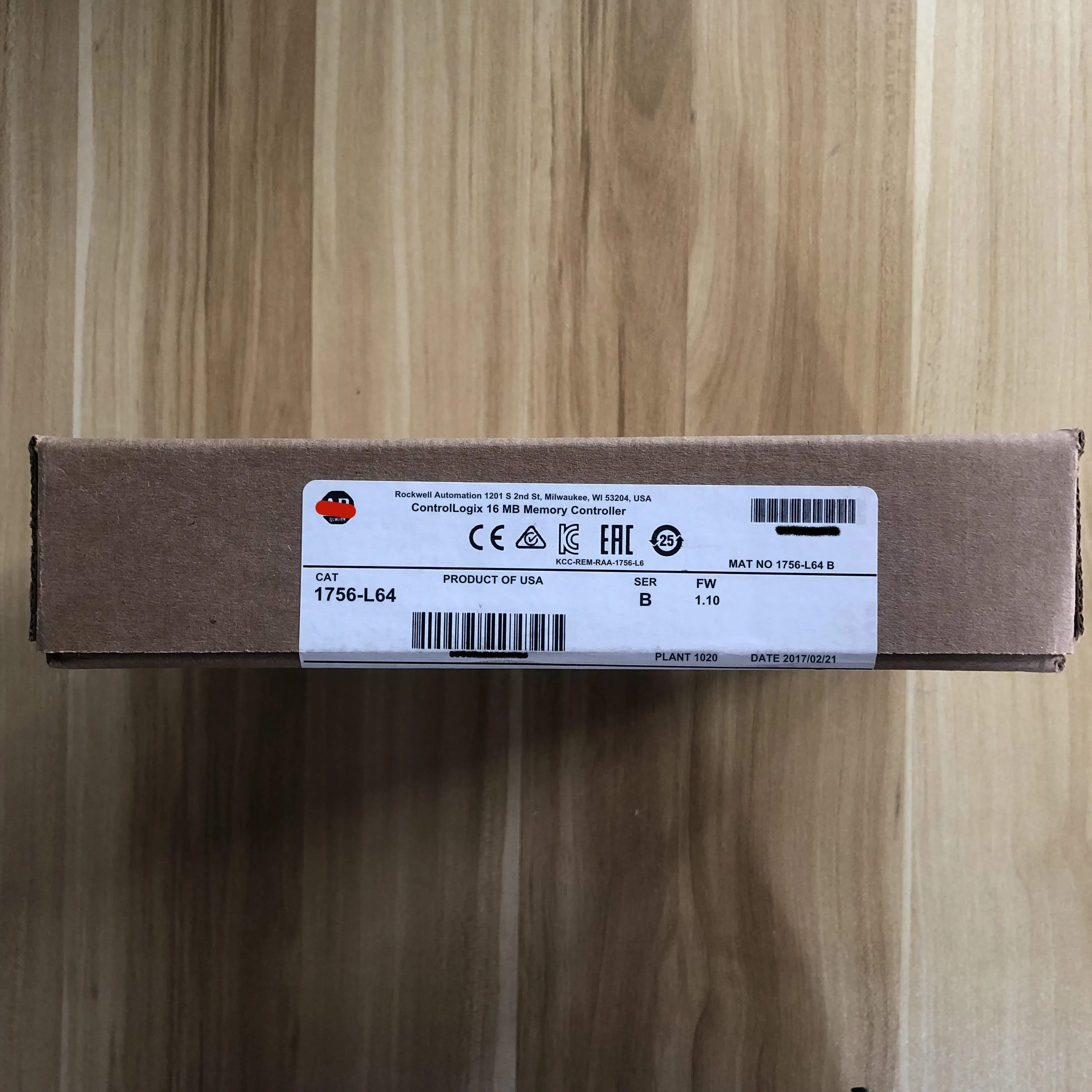 

1756-L64 controllogix logix5564 processor 1756L64