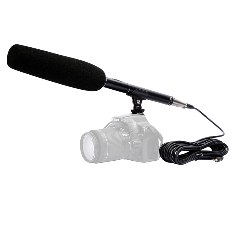 Профессиональный конденсаторный микрофон для интервью пушка Canon DSLR SLR камера