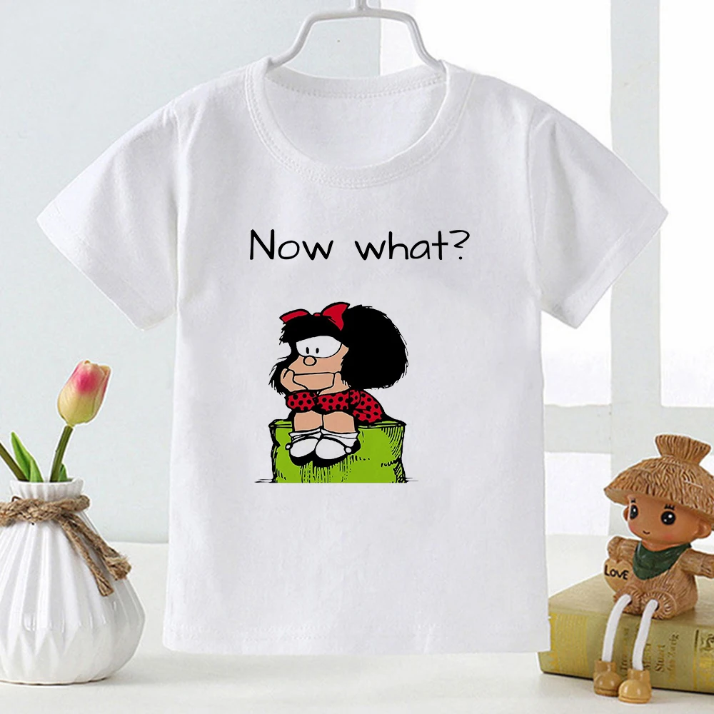 

Cartoon Girl Shirt New Arrivals Summer 2021 Kids T-Shirt Harajuku Style Fashion Toddler Girl Tops Loose Round Neck Tee Children