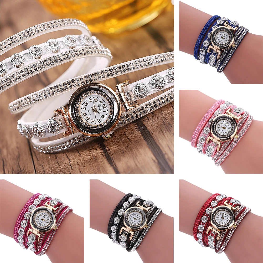 Rehinestone Home Double wrap модные ювелирные аксессуары для свиданий блестящие наручные