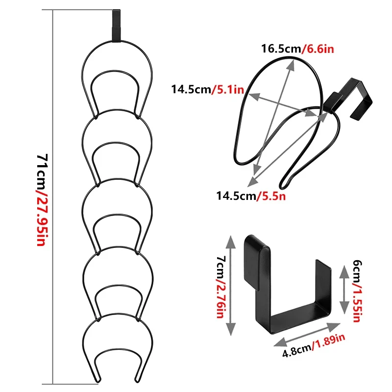 

Baseball Cap Rack Hat Display Holder Door Closet Clothes Round Storage Shelf Home Organizer