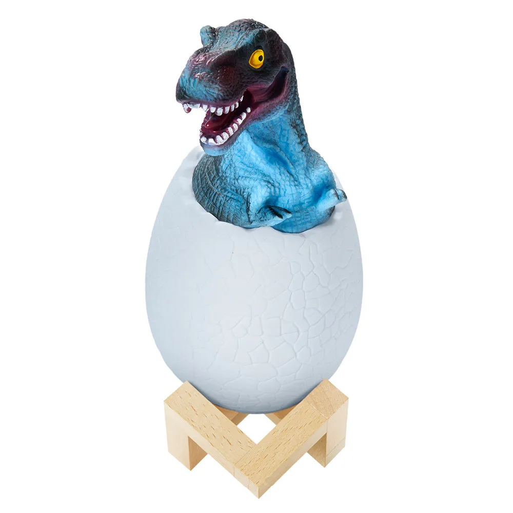 

Children's Night Light LED Dinosaur Egg 3d Lamp 16 Color Touch Induction Rechargeable Novelty Gift Cute Colorful Table Lamp