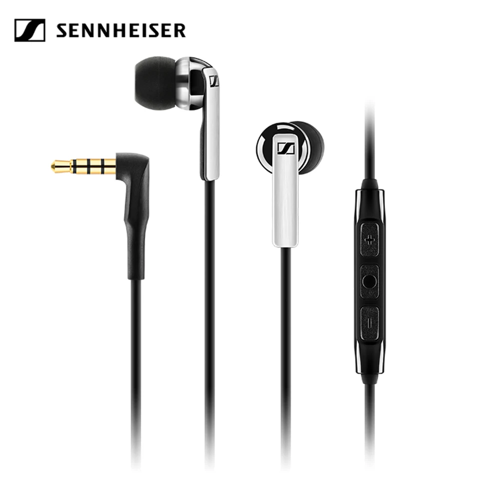 

Sennheiser CX 2.00i 3.5mm Wired Earphones Stereo Sport Headset Line Control Deep Bass Earphone with Mic for iPhone iOS Device