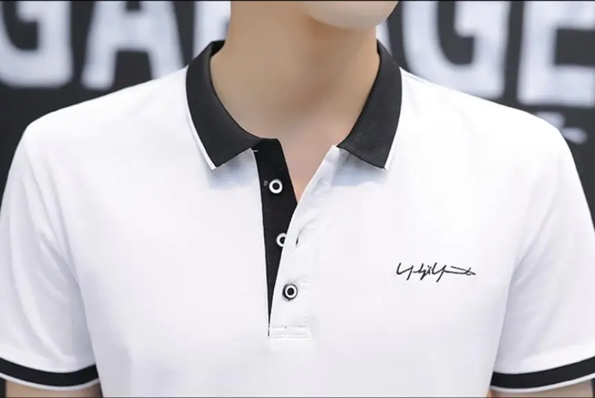 

LJ489 Men Polos Shirt High Quality Men Cotton Short Sleeve Shirt Brands Jerseys Summer Men Polo Shirts