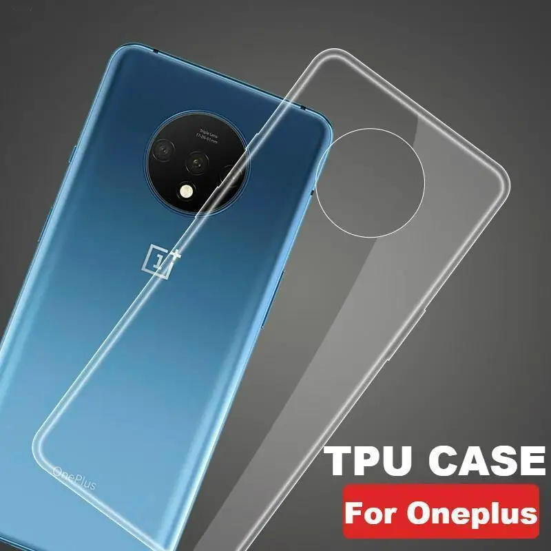 Чехол для One Plus 6 6T 5T 5 3 3T 7 ультра тонкие прозрачные мягкие чехлы из ТПУ Oneplus 7T Pro