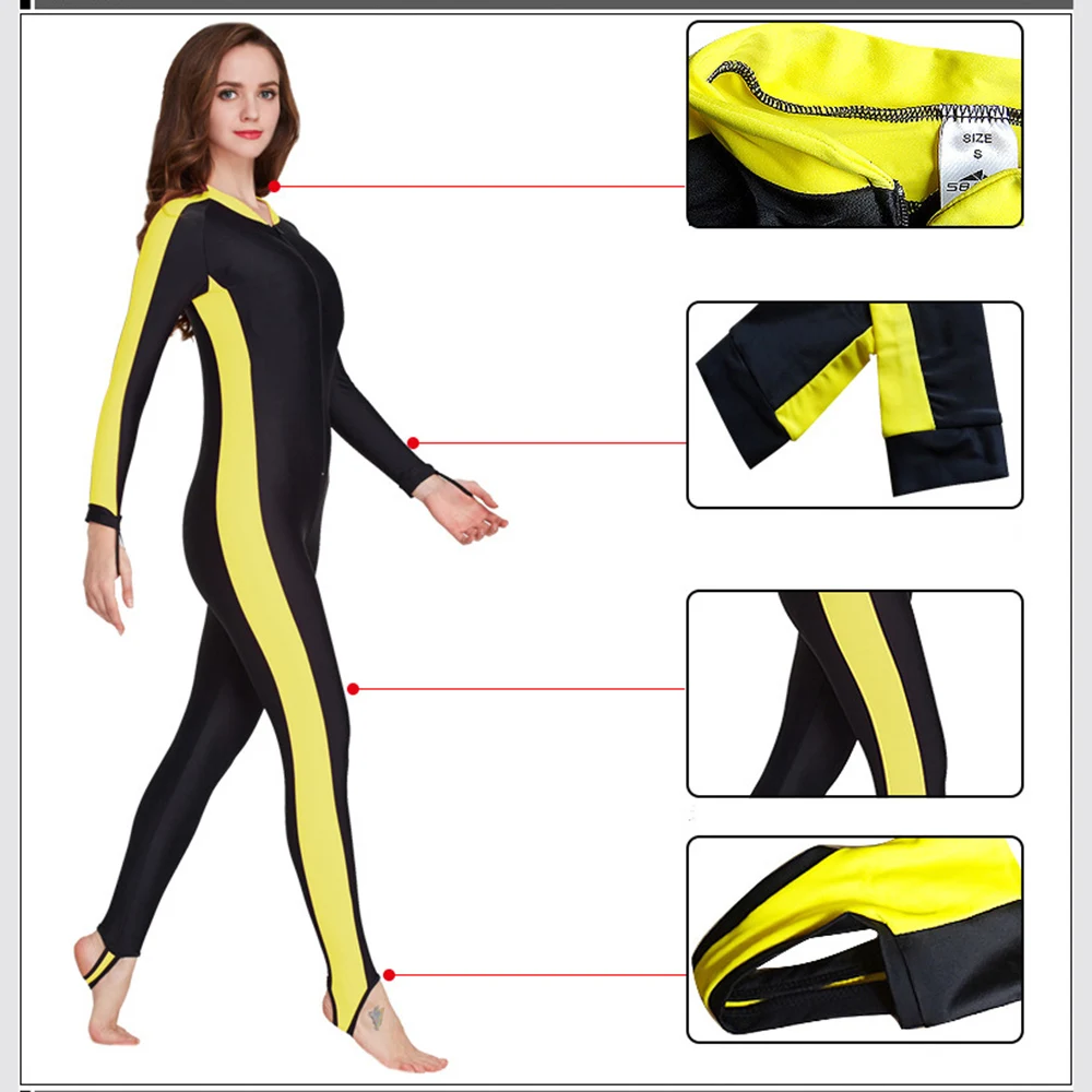 Слитный купальник SBART для мужчин и женщин мужской солнцезащитный костюм закрытый