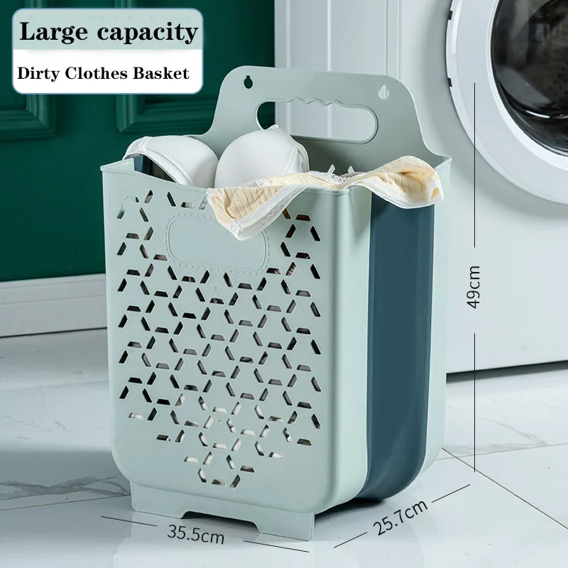 

Складная пластиковая корзина для грязной одежды, дом, ванная, туалет, одежда для белья, настенная корзина для хранения, Органайзер