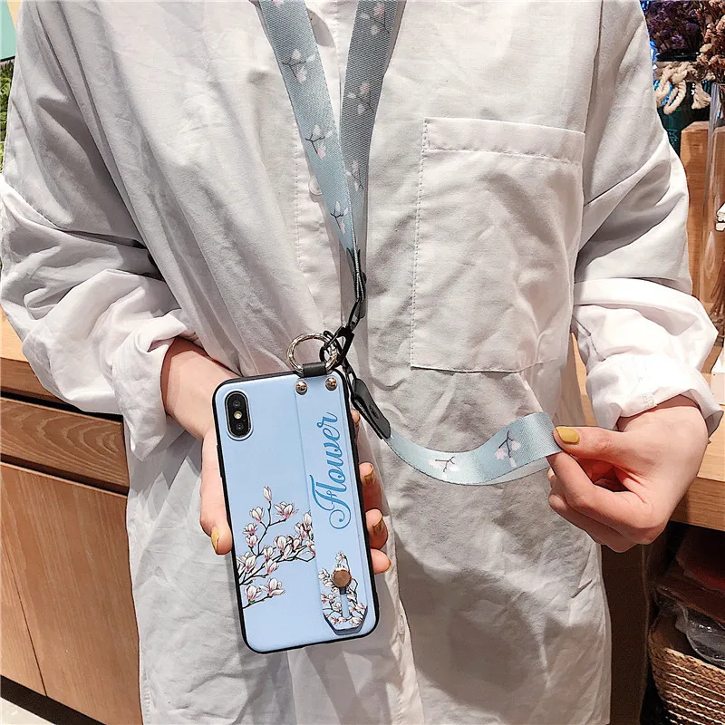 Чехол для телефона с ремешком на запястье Huawei P Smart 2019 Nova 3i 3 3E 4 4E 5 Pro 5i | Мобильные