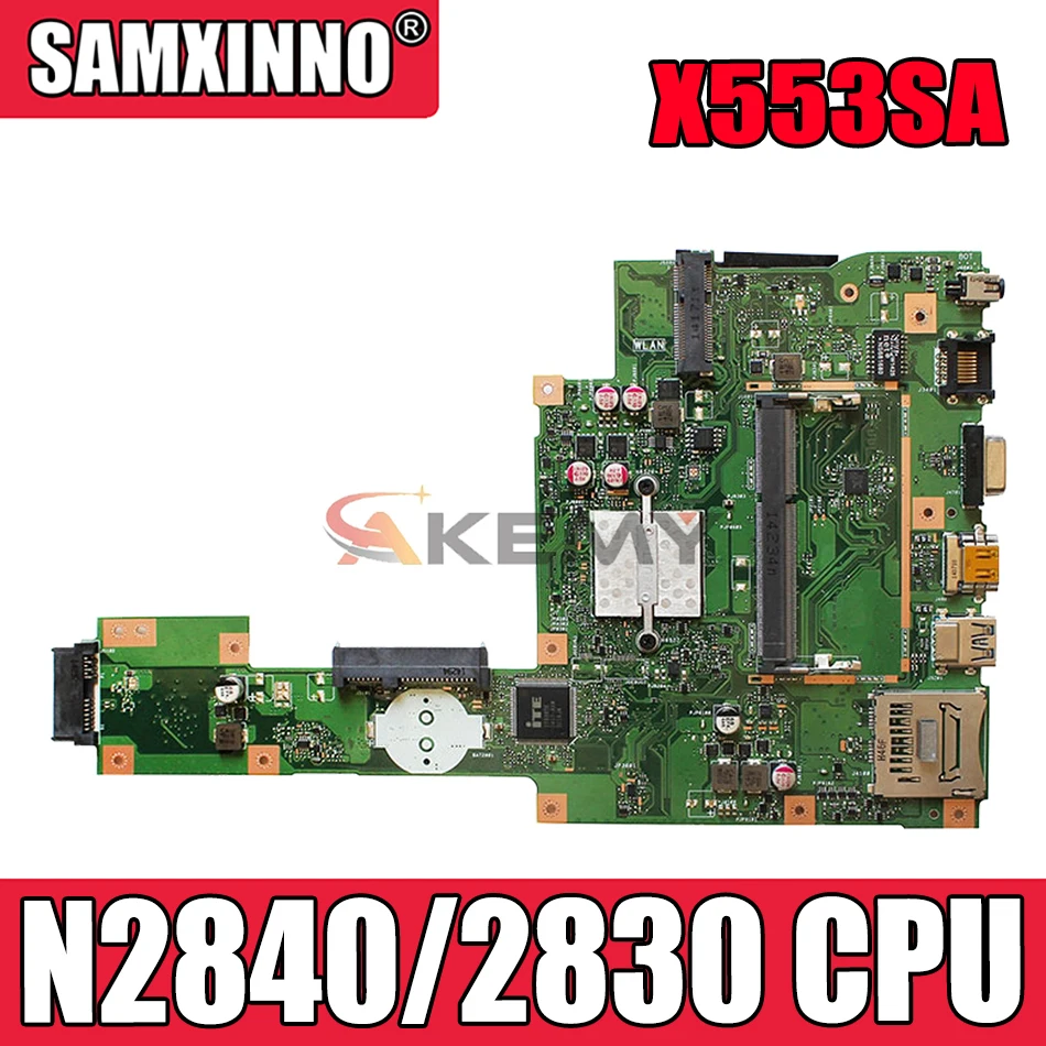 

Материнская плата Akemy X553MA для ноутбука ASUS X553MA, оригинальная материнская плата N2840/2830 ЦП