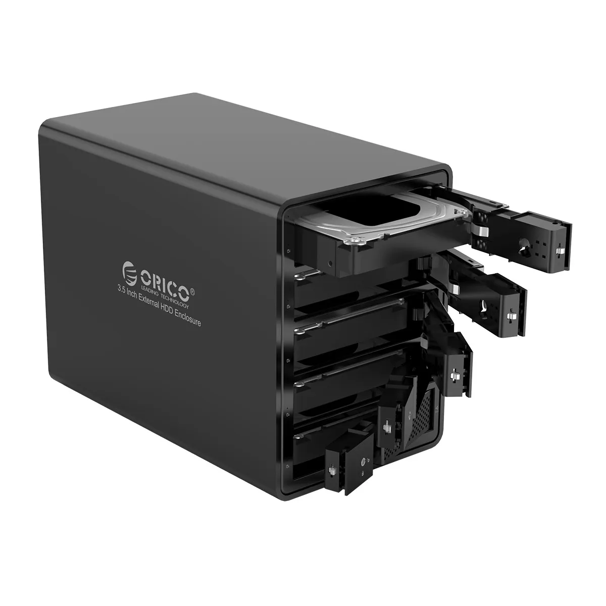 Док-станция ORICO 5 Bay 3,5 ''USB3.0 HDD с поддержкой Raid 80 ТБ с 150W внутренним адаптером питания алюминиевый SATA для USB 3 UASP