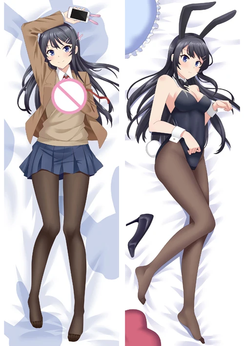 Японское аниме Rascal Not Dream of Bunny Girl Senpai Seishun Buta Yaro Dakimakura наволочка для тела