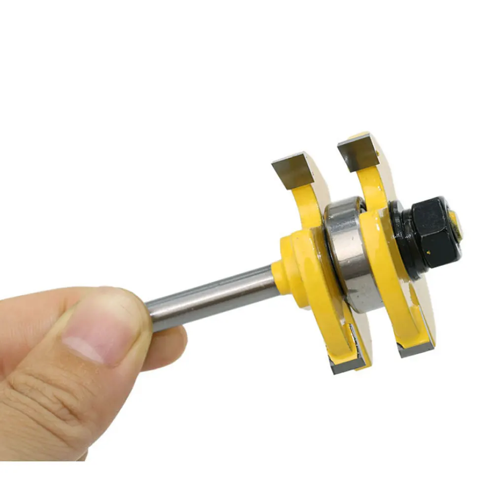 

4 Pcs Shank High Quality Tongue & Groove Joint Assembly Router Bit Set 3/4" Stock Wood Cutting Tool - RCT For Woodworker