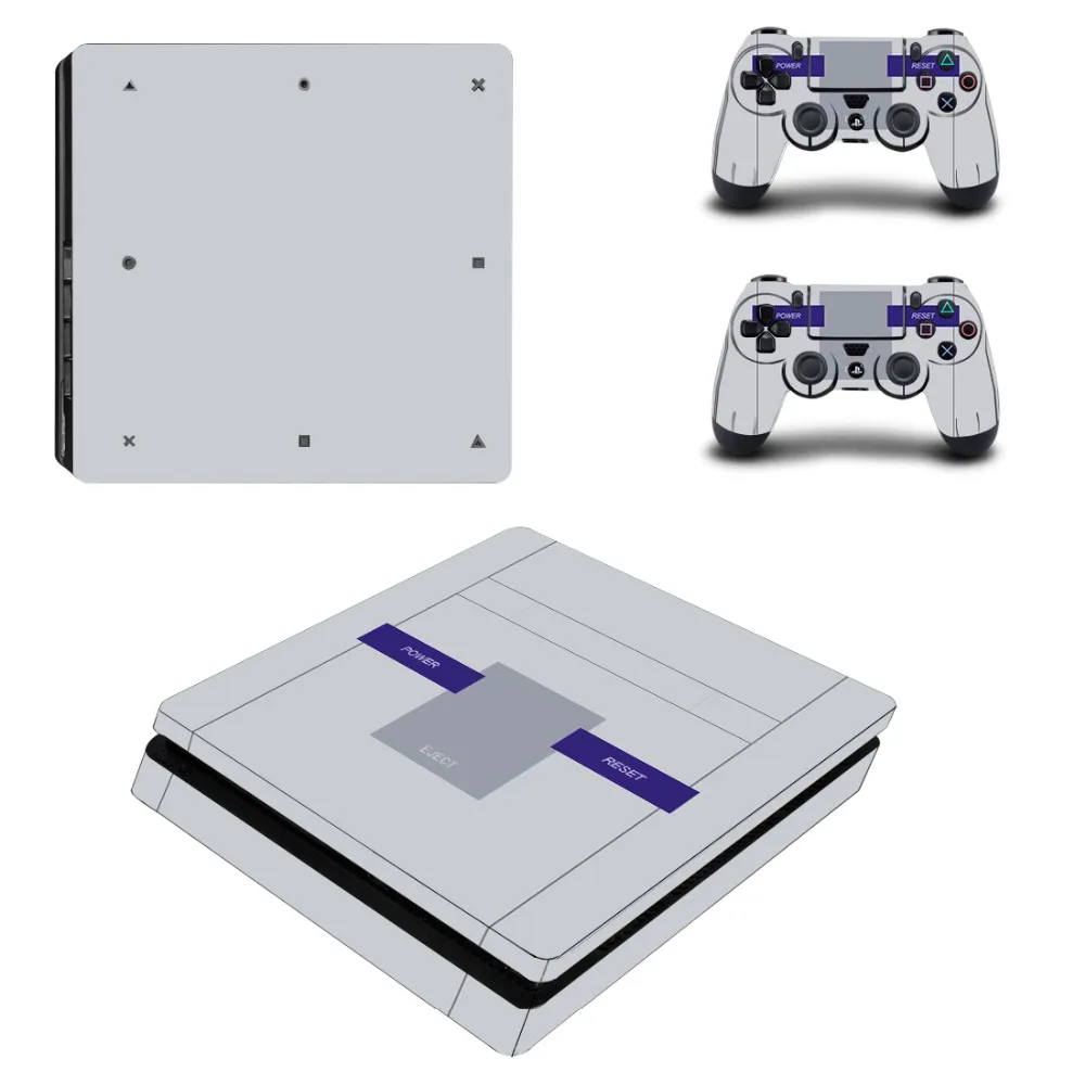 Дизайн полное покрытие лицевые панели PS4 тонкая кожа Наклейка для playstation 4 консоль и контроллер PS4 тонкая наклейка
