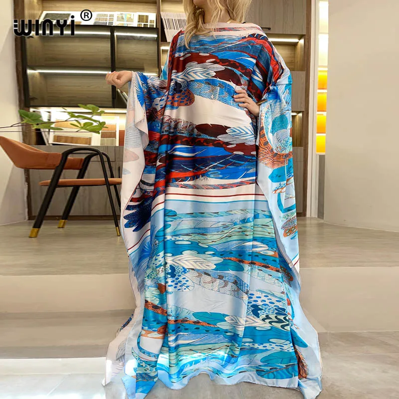 Женское модельное винтажное платье макси WINYI свободное Праздничное Платье с