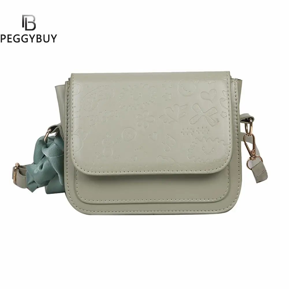 

PU Leather Solid Color Crossbody Bag Fashion Ladies Designer Square Shoulder Bag Fashion Exquisite Shopping Bag