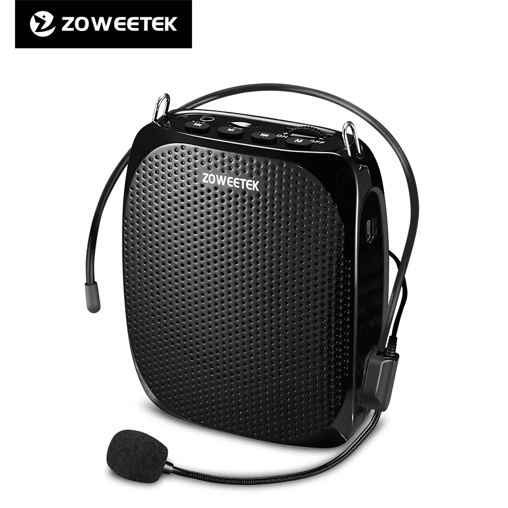 Zoweetek Wired Mini Audio Speaker Portable Voice Amplifier Natural Stereo Sound Microphone Loudspeaker for Teachers Speech Z258