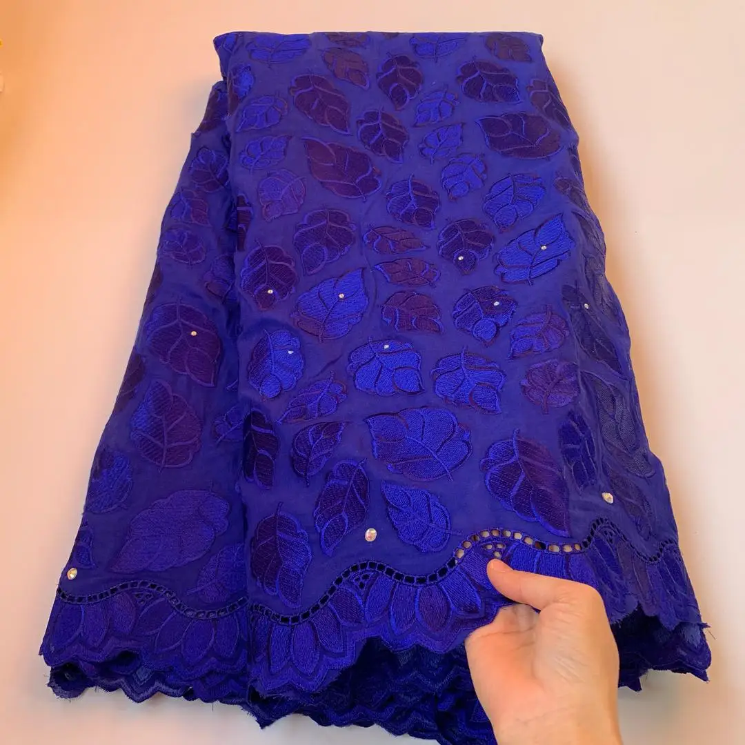 

african blue cord lace fabric 2021 high quality nigerian guipurer lace for Bridal Embroidery France net lace fabric dress XP1-13
