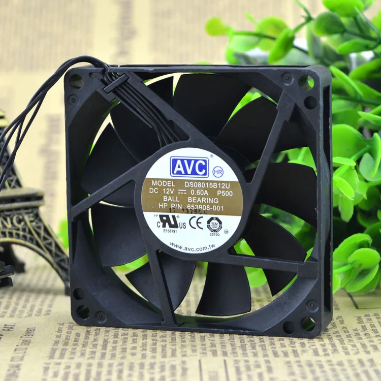 

Оригинальный охлаждающий вентилятор для AVC DS08015B12U 80*80*15 12 В 0,60 а поддерживает PWM