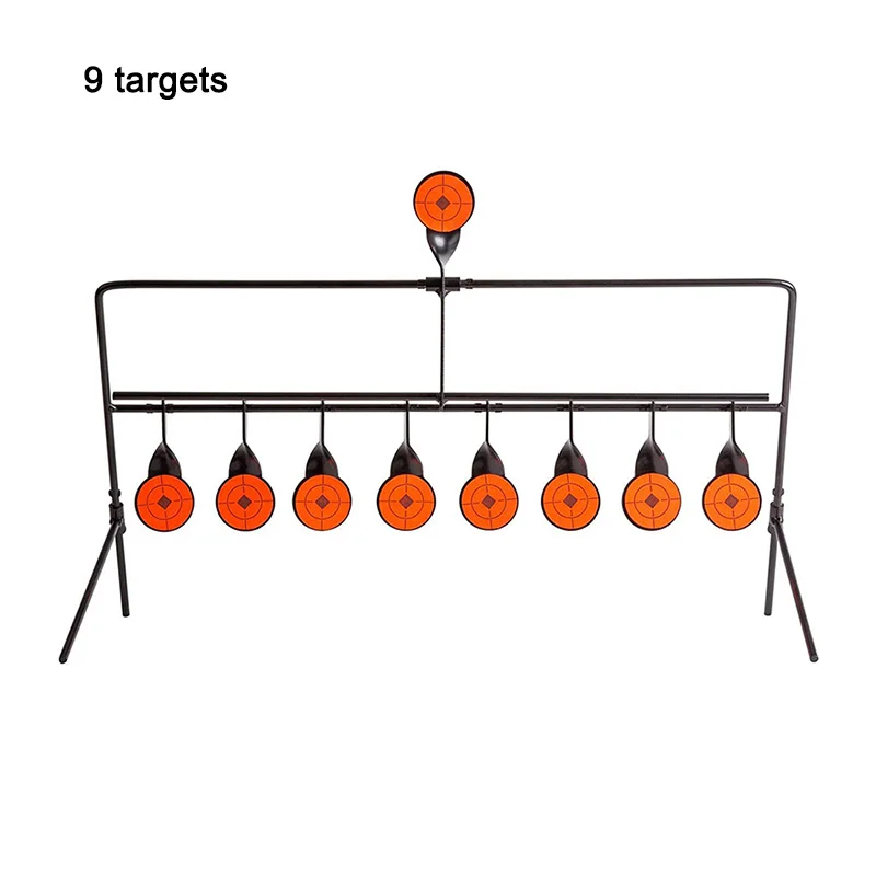 

Tactical 6/7/9 Resetting Self Shooting Target Metal Automatic Spinning Revolver pistol Air Gun Rifle Training Accessories
