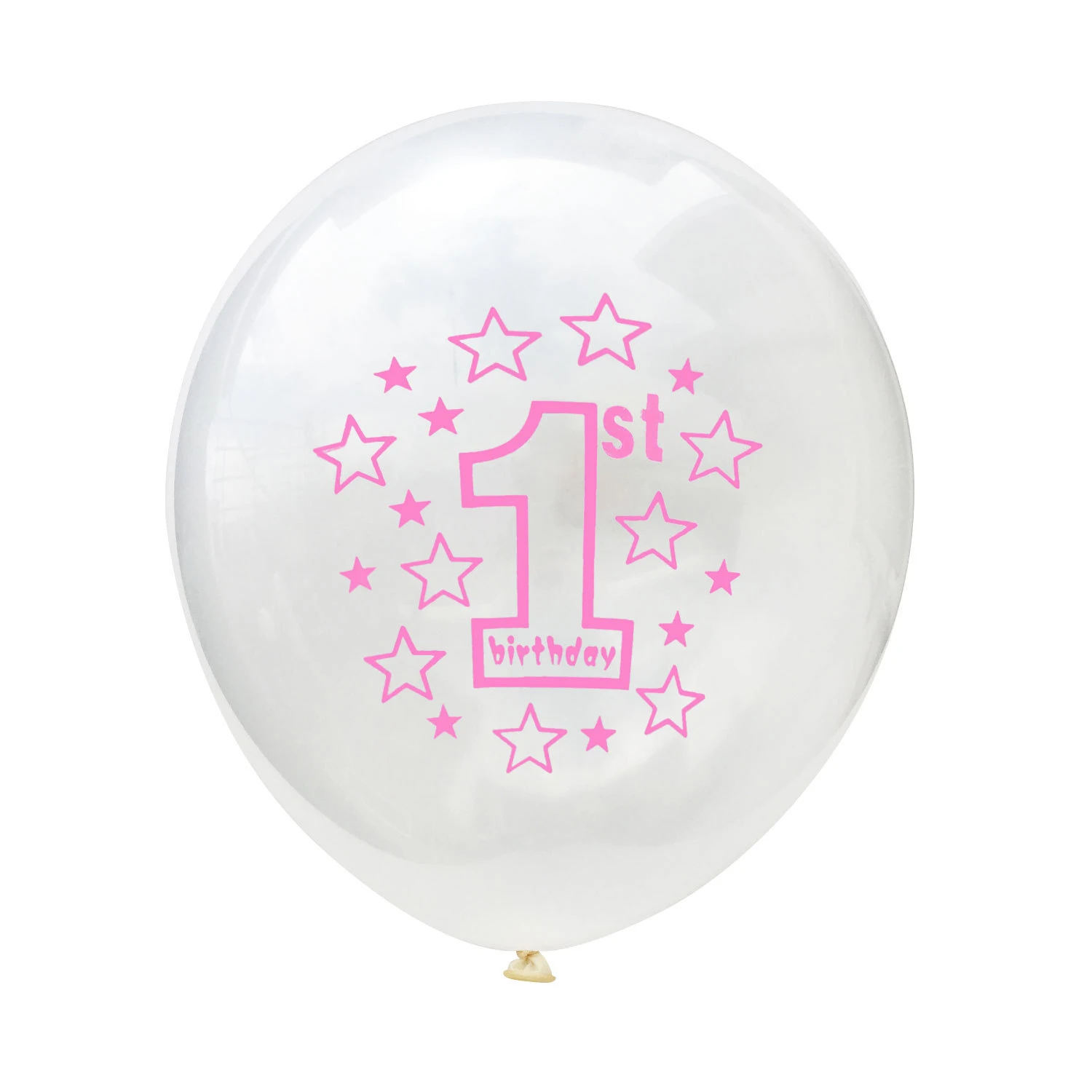 10pcs 12inch Blue Pink Baby First Birthday Balloons DIY Latex Confetti Ballons Boy Girl One Year Party Garden Decor |