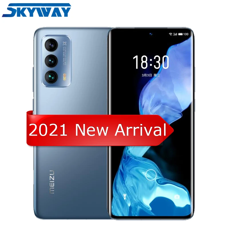 2021 оригинальный Meizu 18 5G смарт телефон Snapdragon 888 Octa Core 6 2 &quotQuad HD Экран 40W Быстрый